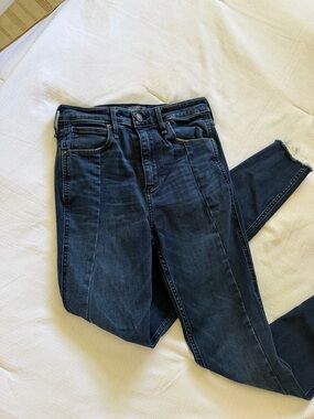 Abercrombie & Fitch Dark Blue High-Rise Jeans
